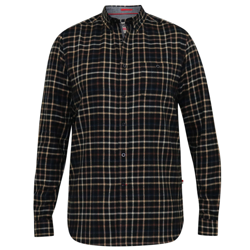 Black checked flannel shirt