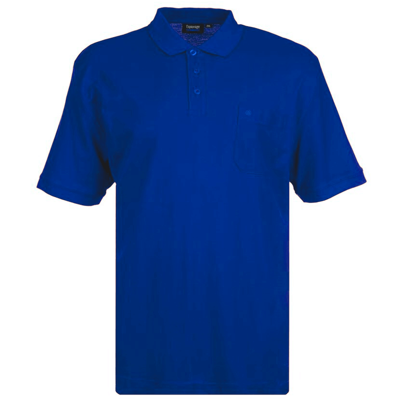 Royal blue basic polo