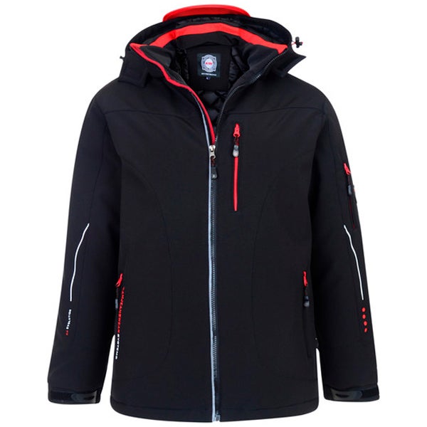 BLACK PADDED SOFTSHELL JACKET