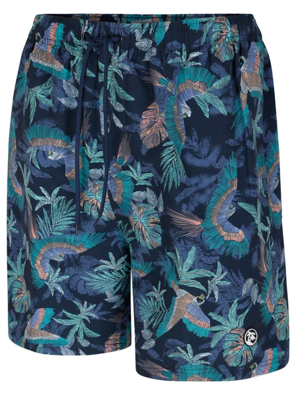 Bird print watershorts